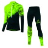 Löffler Langlauf ski suit WorldCup 2023 zwart-lichtgroen